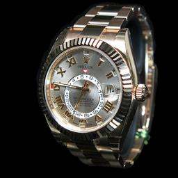 Rolex SkyDweller 42mm 18K Rose Gold Mens Wristwatch