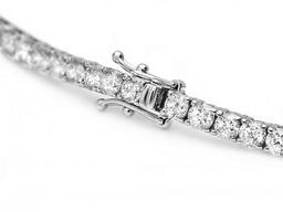 18k White Gold 8.00ct Diamond Bracelet