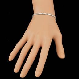 18k White Gold 5.30ct Diamond Bracelet