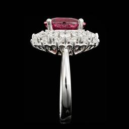 14k Gold 4.00ct Tourmaline 1.50ct Diamond Ring