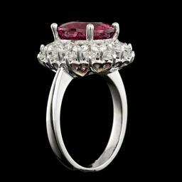 14k Gold 4.00ct Tourmaline 1.50ct Diamond Ring