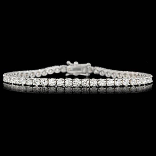 18k White Gold 6.50ct Diamond Bracelet