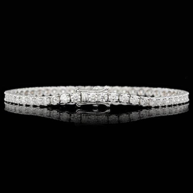 18k White Gold 6.50ct Diamond Bracelet