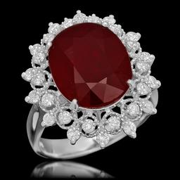 14K Gold 6.06ct Ruby 0.71ct Diamond Ring