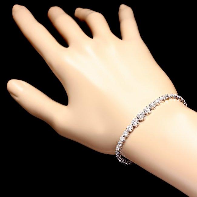 18k White Gold 4.50ct Diamond Bracelet