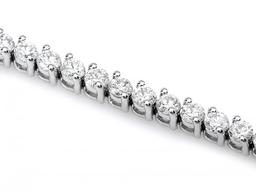 18k White Gold 3.65ct Diamond Bracelet