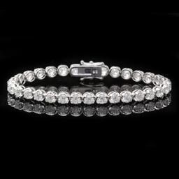 18k White Gold 8.50ct Diamond Bracelet