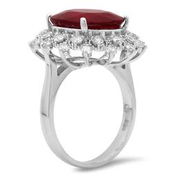 14K Gold 9.51ct Ruby 0.92cts Diamond Ring