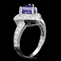 14k Gold 2.00ct Tanzanite 1.00ct Diamond Ring