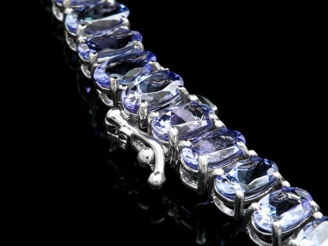 14k Gold 49ct Tanzanite 1.50ct Diamond Necklace