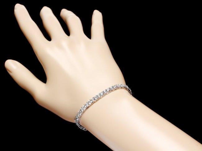 18k White Gold 8.70ct Diamond Bracelet