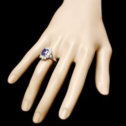 14k Gold 3.00ct Tanzanite 1.10ct Diamond Ring