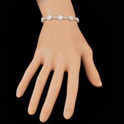 18k White Gold 9.50ct Diamond Bracelet