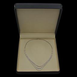 18K Gold 11.50ct Diamond Necklace