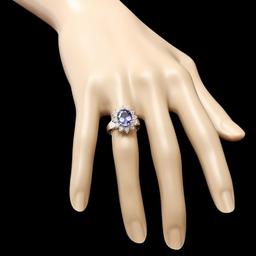 14k Gold 2.50ct Tanzanite 1.00ct Diamond Ring