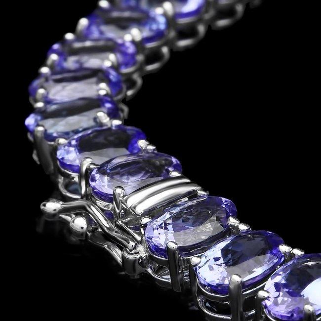 14k Gold 64.5ct Tanzanite 1.60ct Diamond Necklace