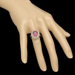 14K Gold 4.23ct Ruby 1.55ct Diamond Ring