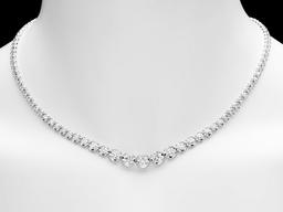 18k White Gold 11.60ct Diamond Necklace