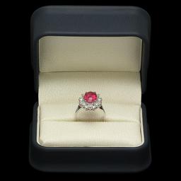 14K Gold 4.64ct Ruby 0.98ct Diamond Ring