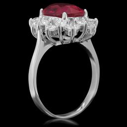 14K Gold 4.64ct Ruby 0.98ct Diamond Ring