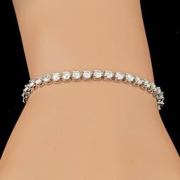 18k White Gold 6.25ct Diamond Bracelet