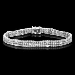 18K Gold 5.96ct Diamond Bracelet