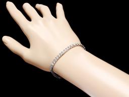 18k White Gold 6.50ct Diamond Bracelet