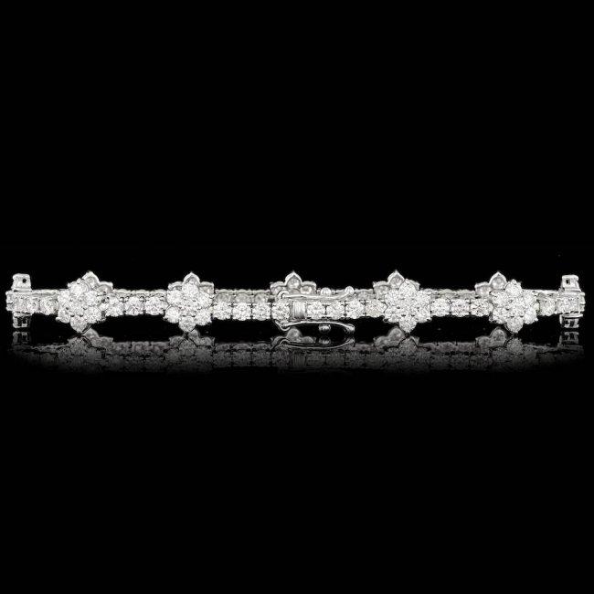 18k White Gold 6.80ct Diamond Bracelet