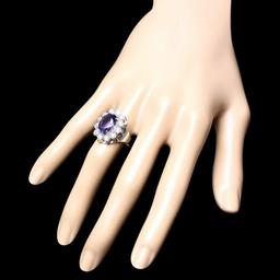 14k Gold 5.50ct Tanzanite 2.30ct Diamond Ring