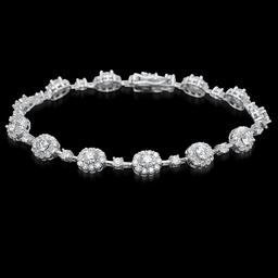 18k White Gold 5.95ct Diamond Bracelet