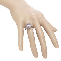 14K Gold 2.66ct Morganite 0.55ct Diamond Ring