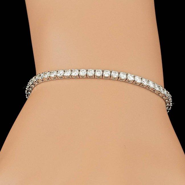 18k White Gold 5.30ct Diamond Bracelet