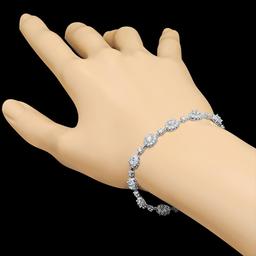 18k White Gold 5.95ct Diamond Bracelet