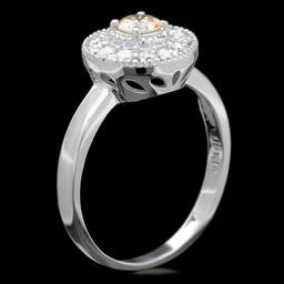 14k White Gold .67ct Diamond Ring