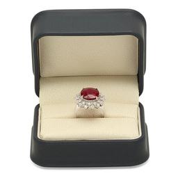 14K Gold 9.51ct Ruby 0.92cts Diamond Ring