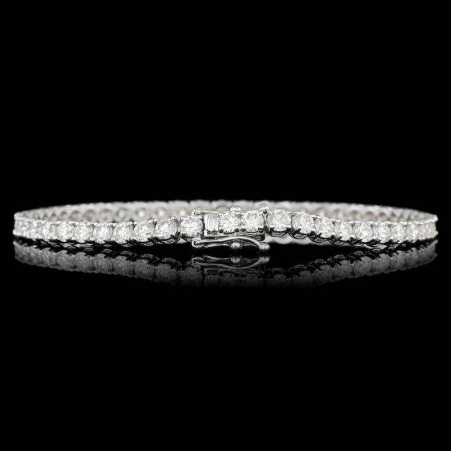 18k White Gold 6.55ct Diamond Bracelet