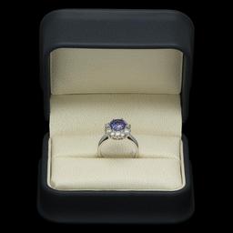 14K Gold 2.01ct Tanzanite 1.00ct Diamond Ring