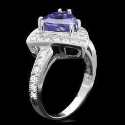 14k Gold 2.70ct Tanzanite 1.10ct Diamond Ring