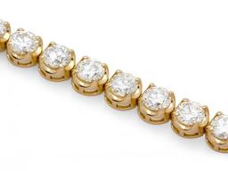 18k Yellow Gold 7.60ct Diamond Bracelet
