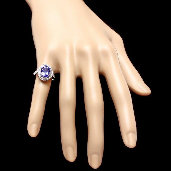 14k Gold 4.00ct Tanzanite 0.50ct Diamond Ring