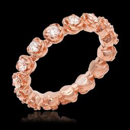 14K Rose Gold 1.13cts. Diamond Ring