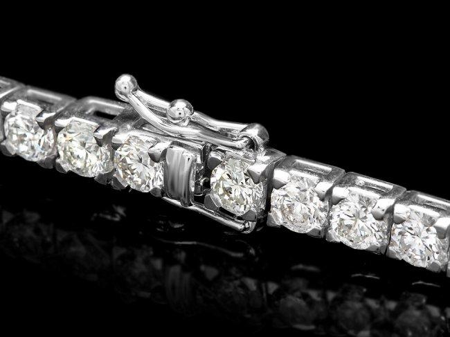 18k White Gold 9.50ct Diamond Tennis Bracelet