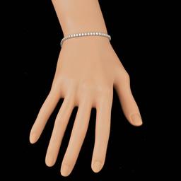 14k White Gold 3.70ct Diamond Bracelet