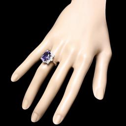 14k Gold 5.50ct Tanzanite 1.40ct Diamond Ring