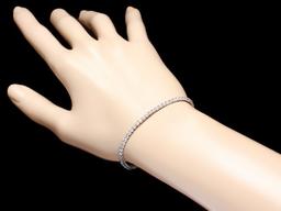 18k White Gold 3.00ct Diamond Bracelet
