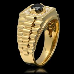 14k Yellow Gold 0.65ct & 1.01ct Diamond Ring