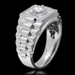 14k White Gold 0.45ct & 1.02ct Diamond Ring