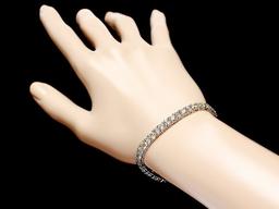 18k White Gold 12.5ct Diamond Bracelet