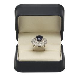 14K Gold 9.23ct Sapphire 1.72ct Diamond Ring