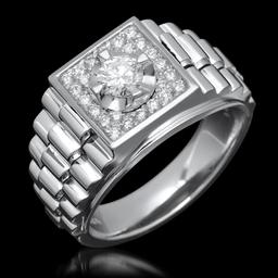 14k White Gold 0.45ct & 1.02ct Diamond Ring